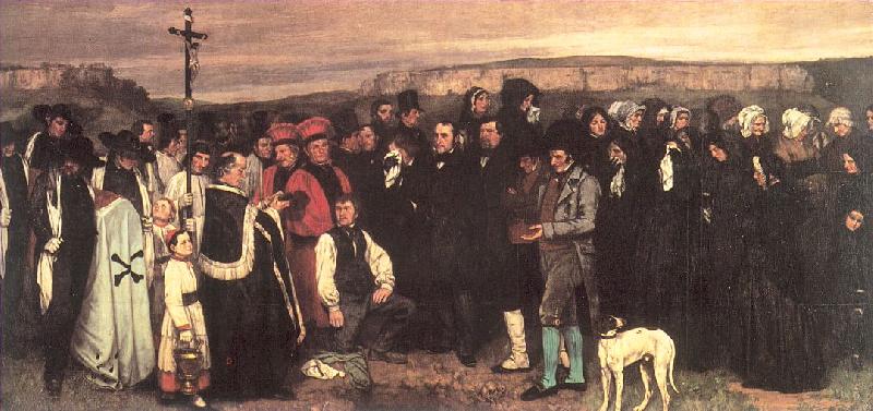 Courbet, Gustave A Burial at Ornans oil painting picture